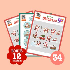 Christmas Stickers | Printable PDF Download
