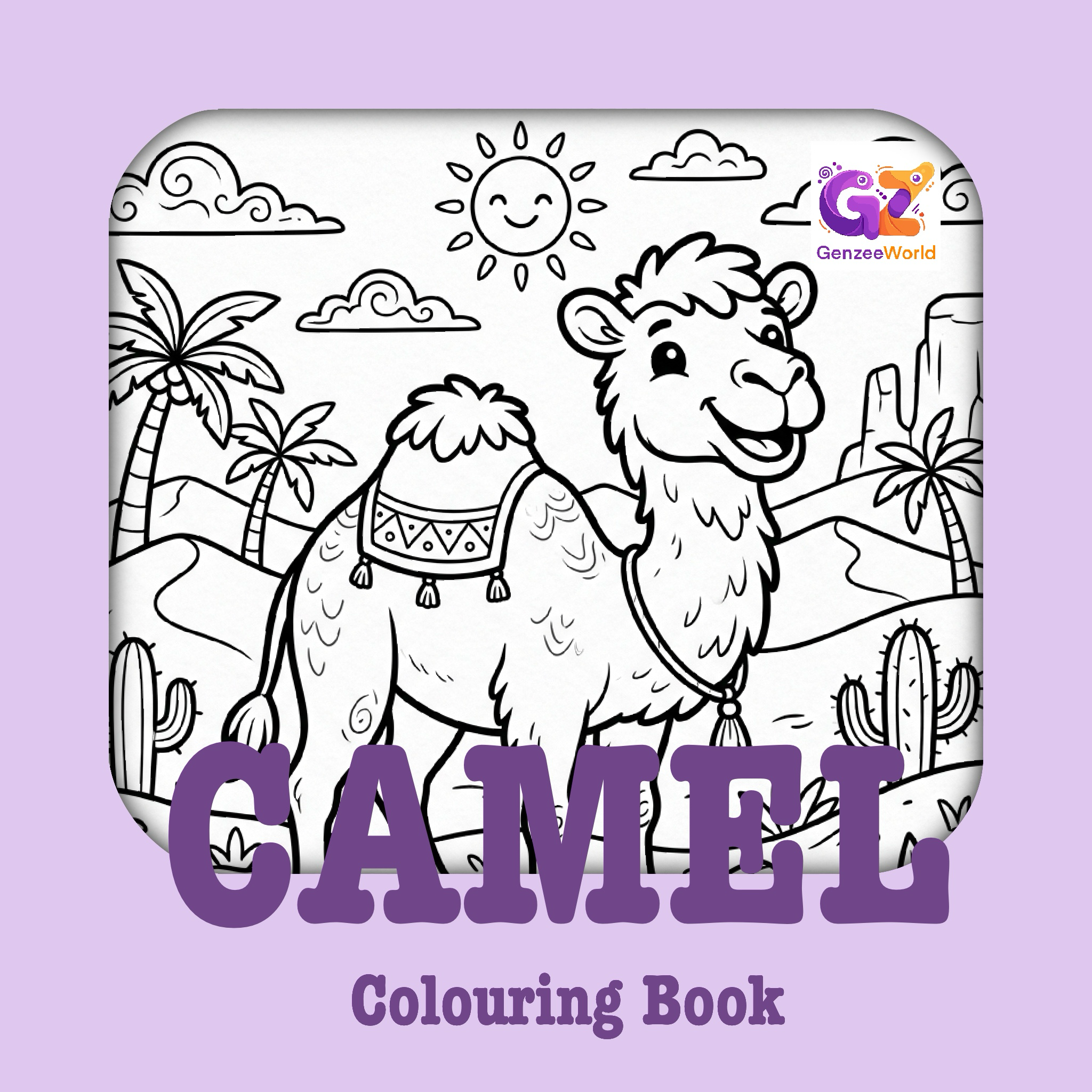 Camel Colouring Book - Printable PDF Download