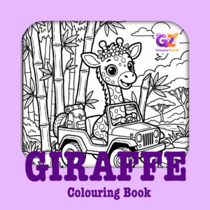 giraffe digital colouring book by gen zee world