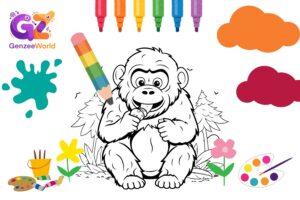 cute colouring book pdf by Gen Zee World