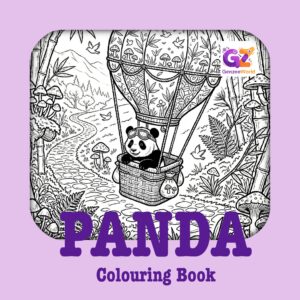 Panda animal colouring book by Gen Zee world
