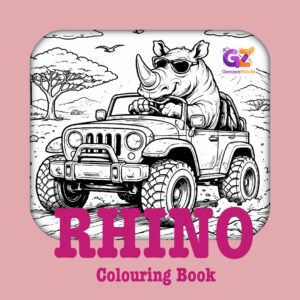 Rhino colouring Book by Gen Zee World