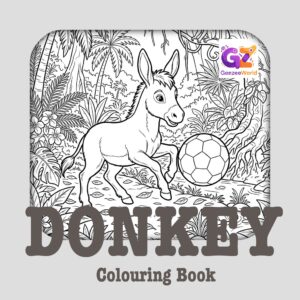 Donkey Colouring Book - Printable PDF Download