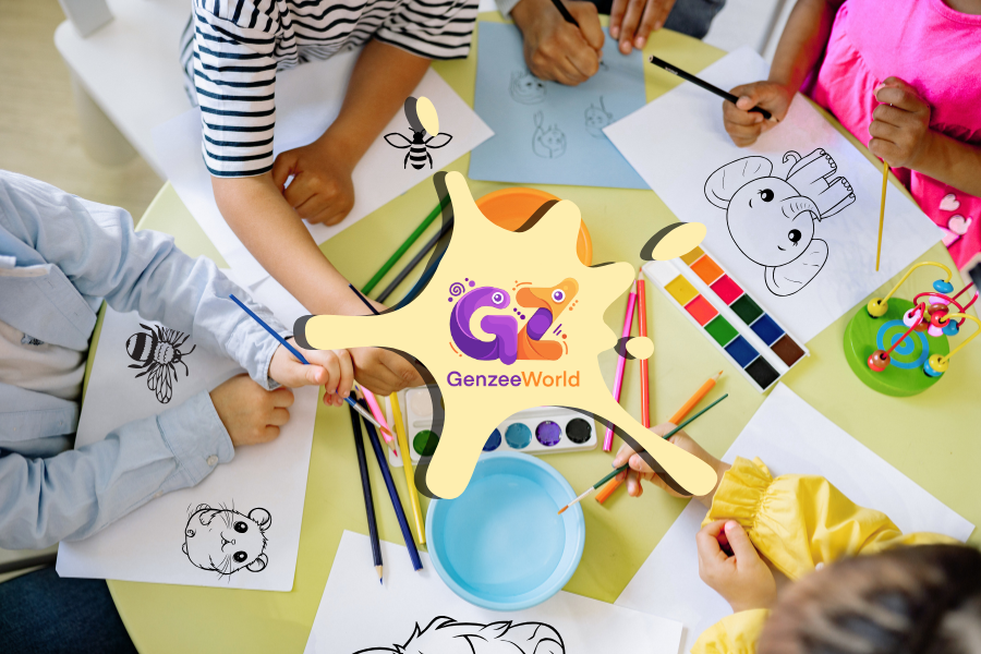free downloaded colouring pages by gen zee world