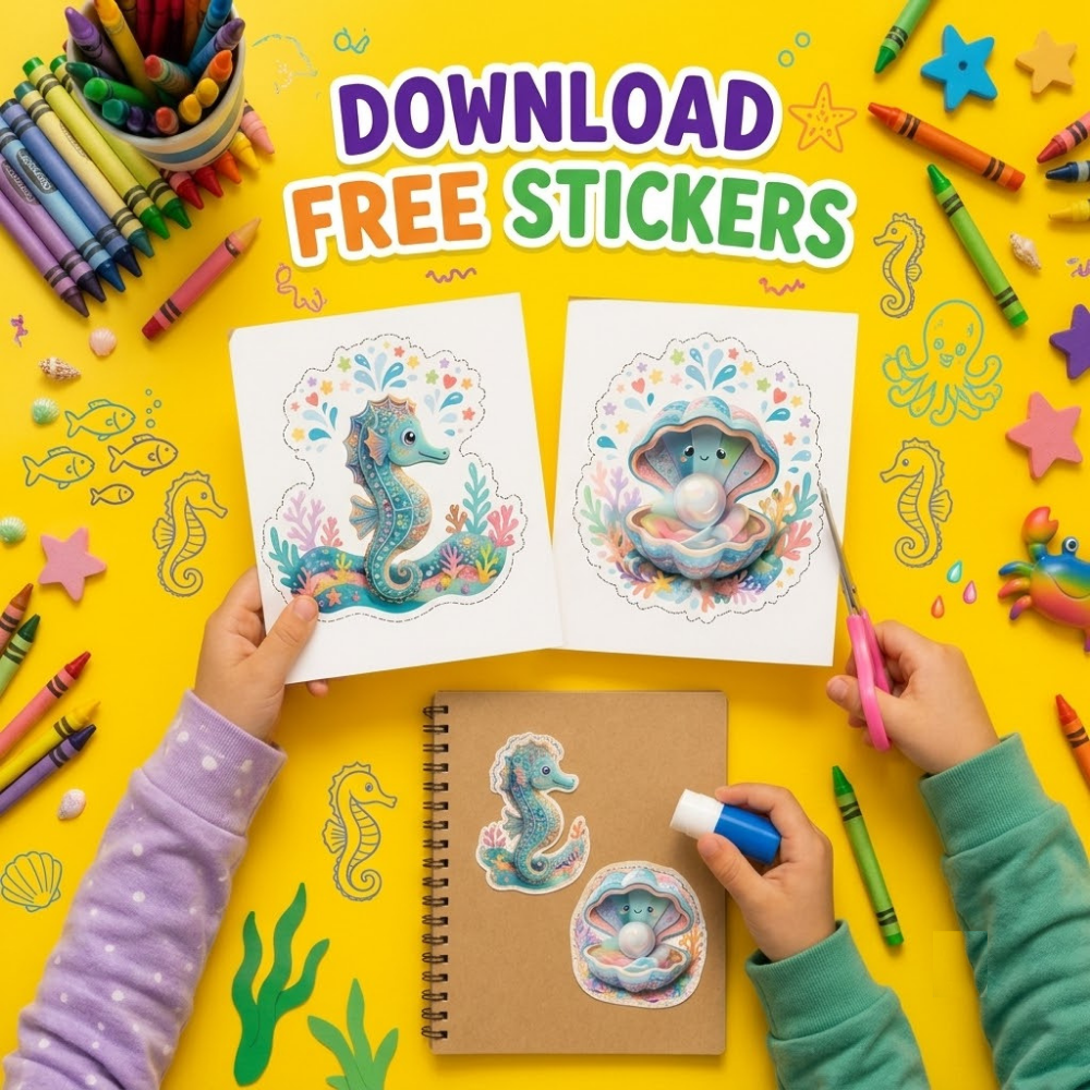 free animal stickers for kids by gen zee world united states, australia, India, Japan