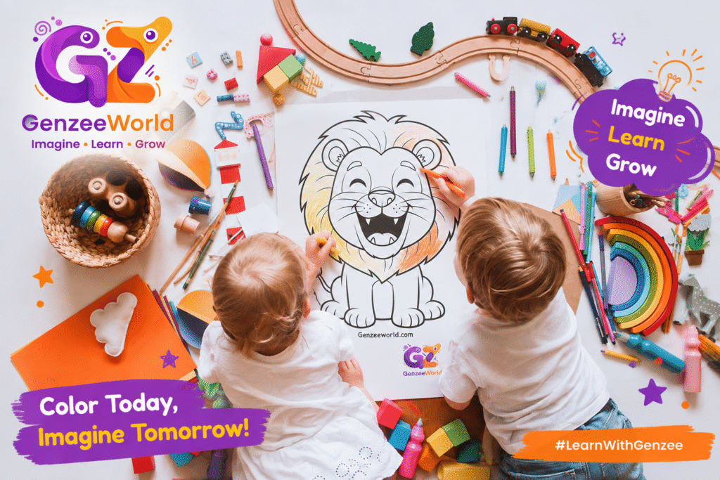 Gen Zee World colouring e-books Printable downloads