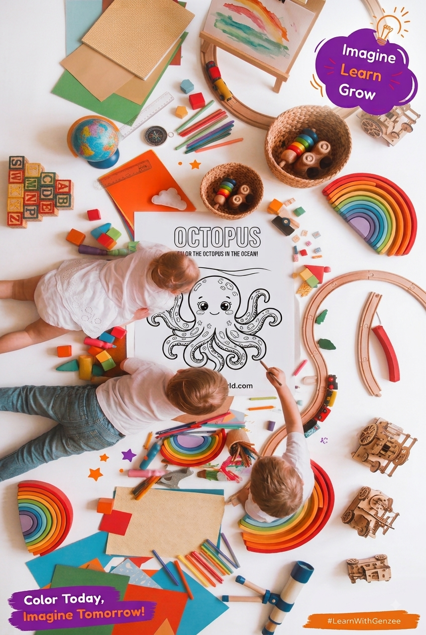 Gen Zee World Colouring Book and Pages for Kids - download and start colouring