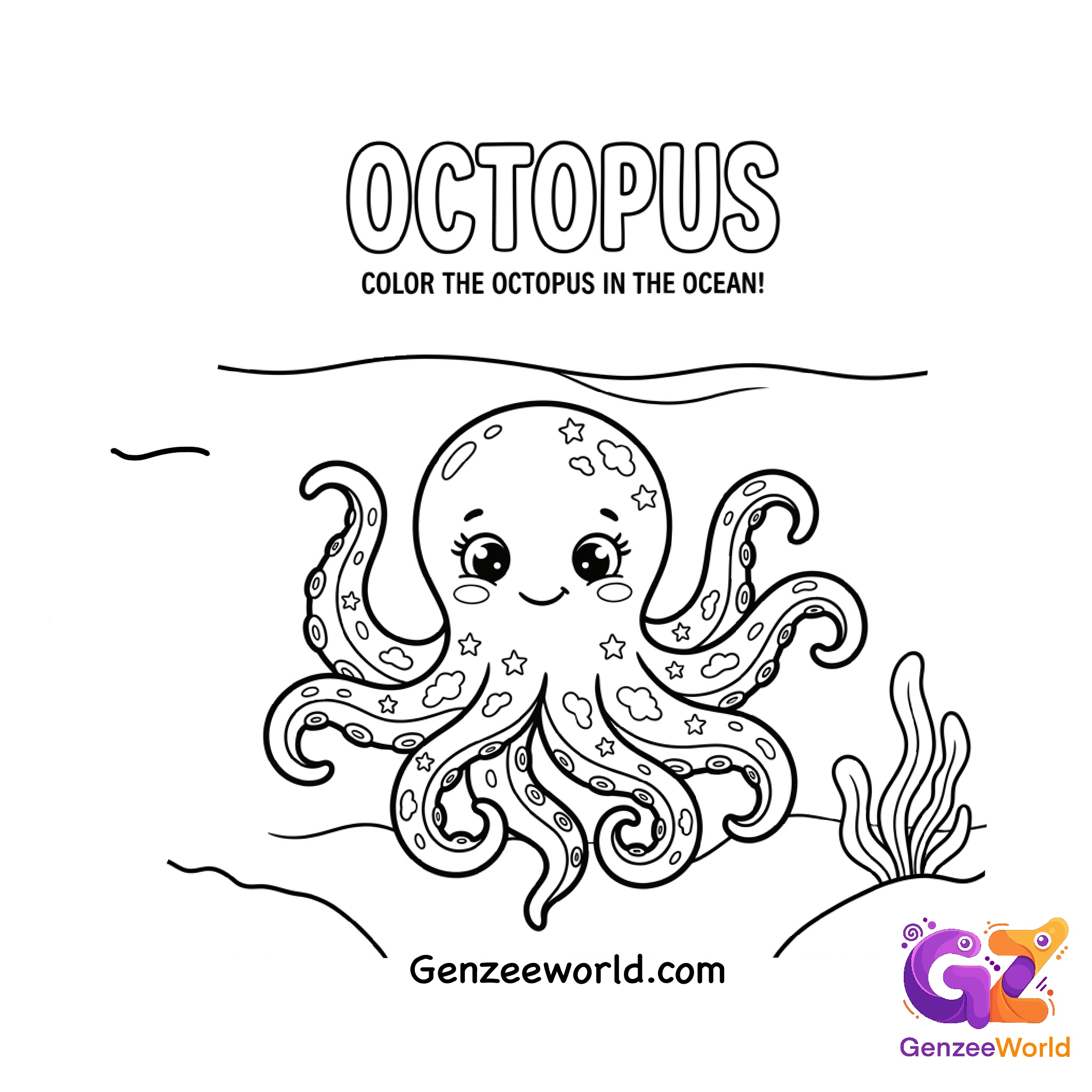Sealife Colouring Book - Printable PDF Download - Image 2