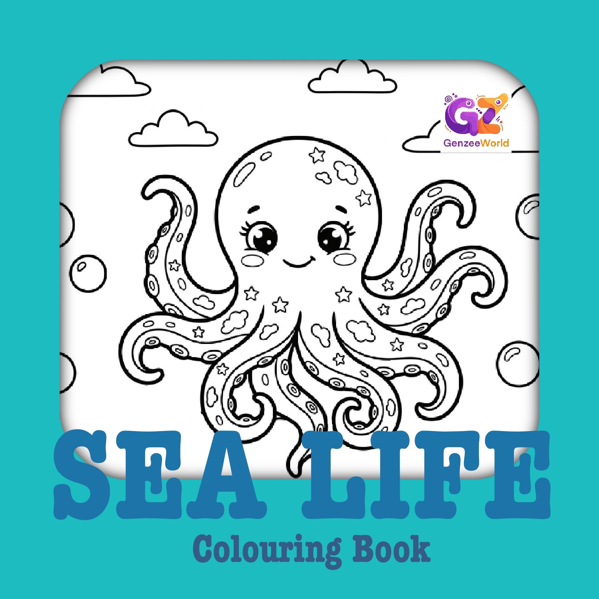 sea life colouring book printable download by gen zee world