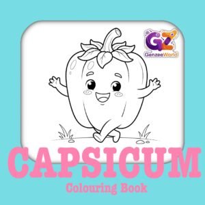 Capsicum vegetable colouring book for kids by gen zee world