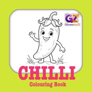Chilli Colouring Book - Digital PDF Download