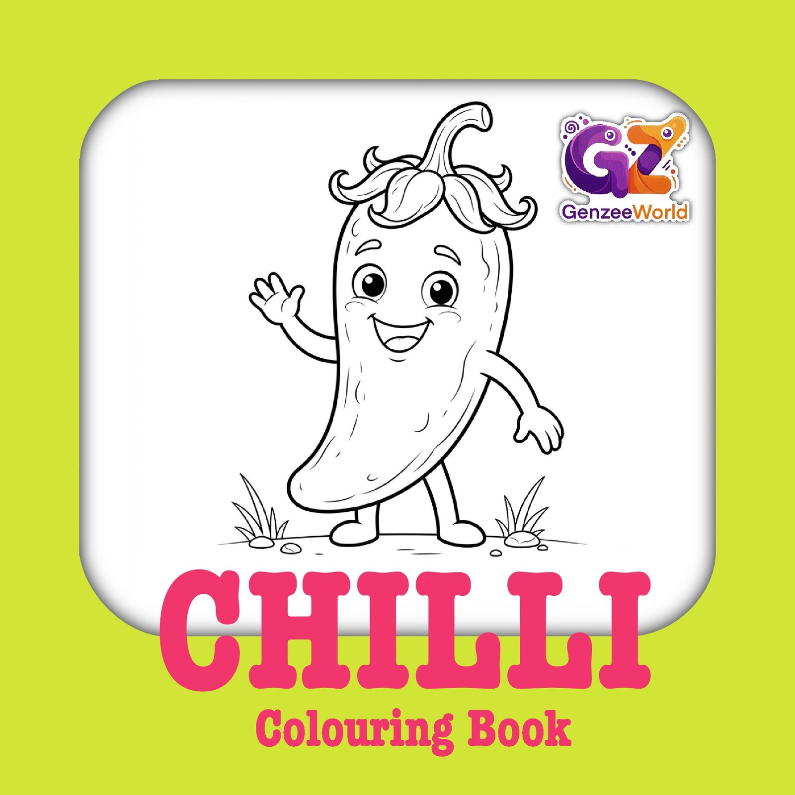 Chilli Colouring Book - Digital PDF Download