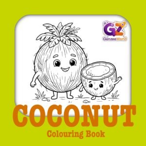 Coconut Colouring Book - Digital PDF Download