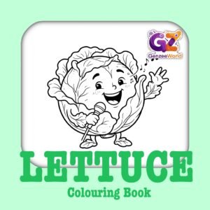 Lettuce Colouring Book - Digital PDF Download