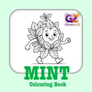 Mint Vegetable colouring book for kids by gen zee world - vegetable colouring book pages