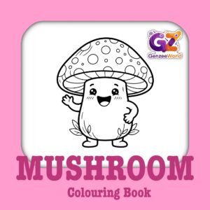 Mushroom Colouring Book - Digital PDF Download