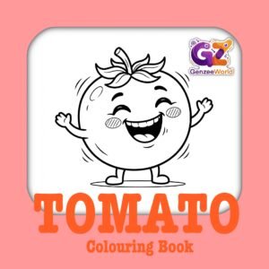 Tomato colouring book for kids by gen zee world - vegetable colouring pages
