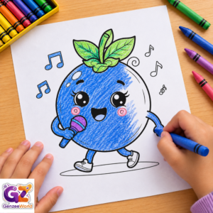 blueberry colouring e-book for kids by gen zee world -unitedstates-canada-india-australia-nepal-singapore
