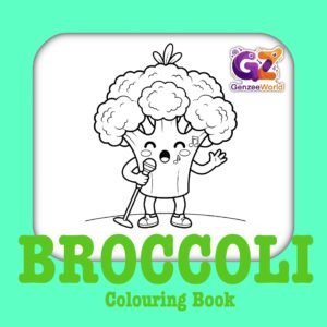 Broccoli Colouring Book - Digital PDF Download