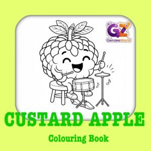 Custard Apple Colouring Book - Digital PDF Download