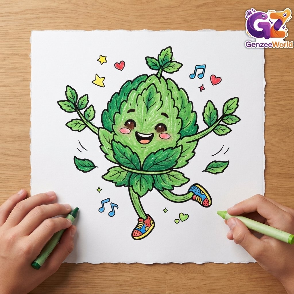 mint colouring book for kids by gen zee world
