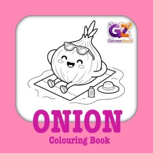 Onion Colouring Book - Digital PDF Download